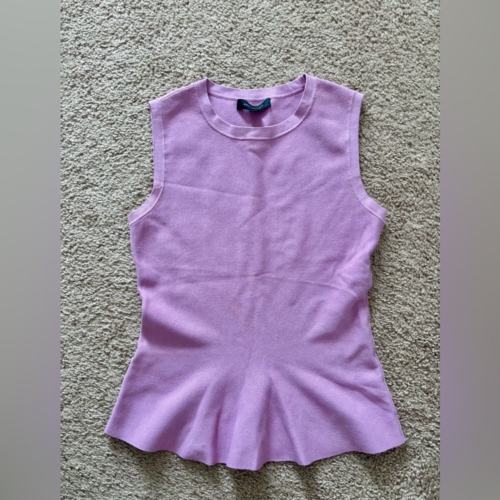 Ann Taylor Lavender Sleeveless Tank Top